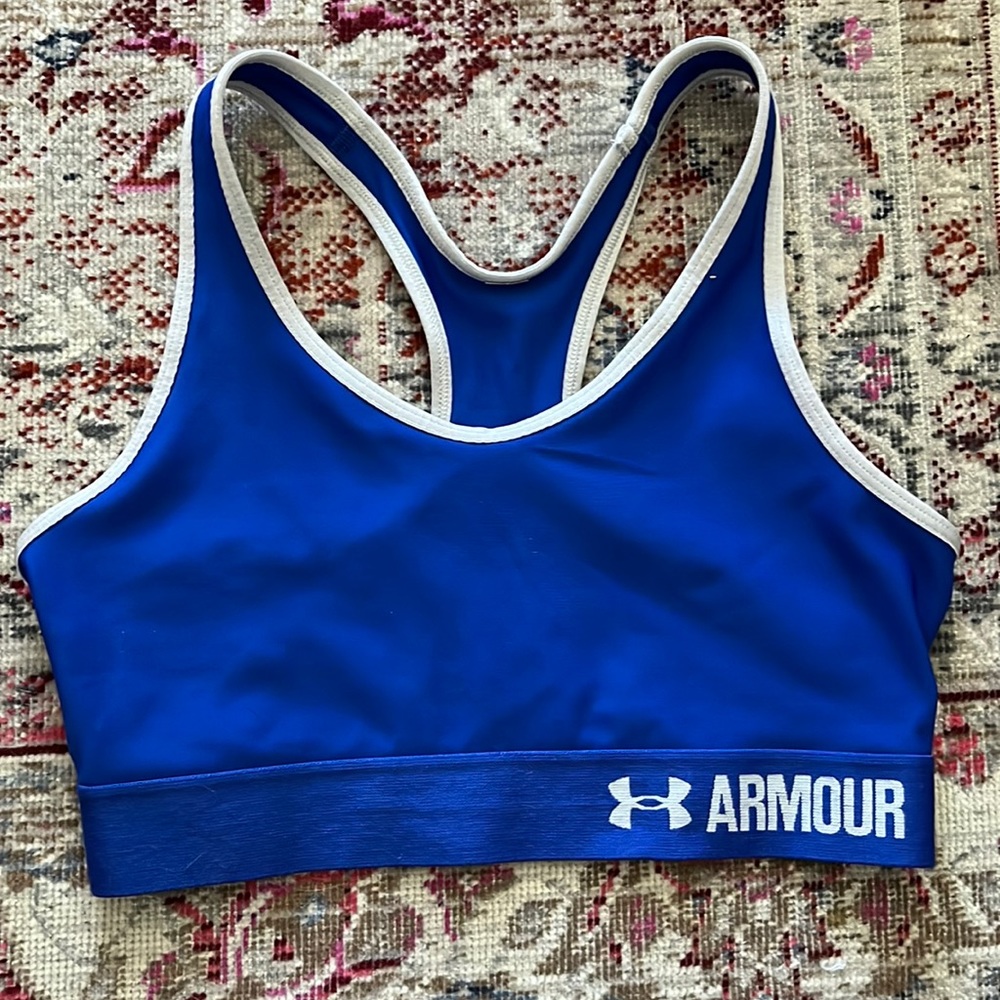 BLUE UNDER ARMOR SPORTS BRA